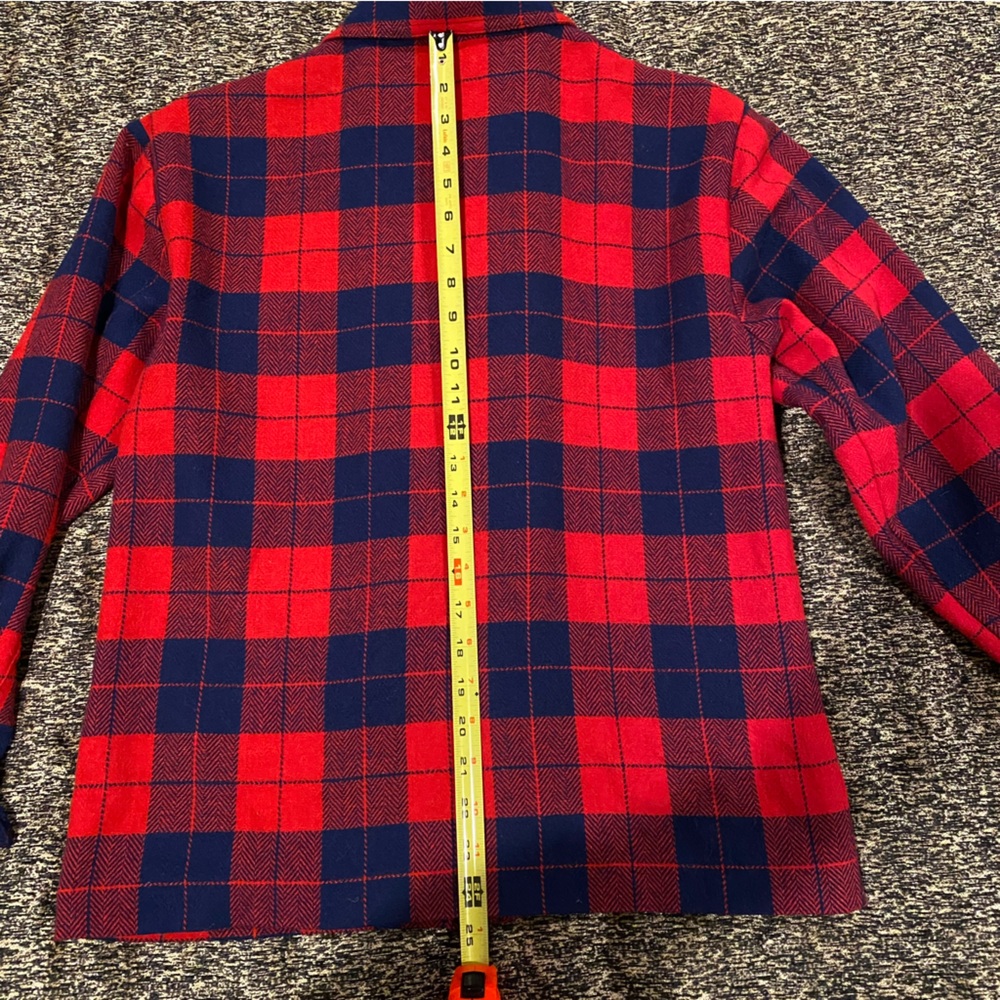 Quail Crossing Wool Blend Short, Plaid Jacket Size 6 - Picture 4 of 7
